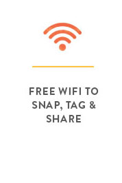 free wifi to snap, tag & share