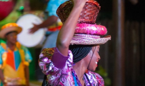 dancer at dinner show at harbour lights in barbados